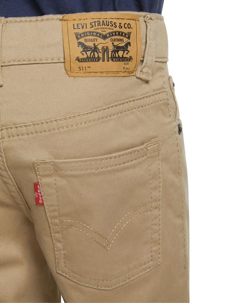 Levi's little Boys 511™ Slim Fit Five-Pocket Sueded Pants