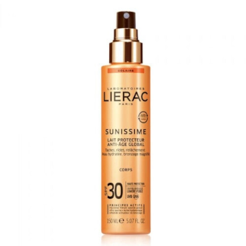 Средство для загара и защиты от солнца Lierac SPF 30 Sunissime (Global Anti-Aging Protective Milk) 150 ml