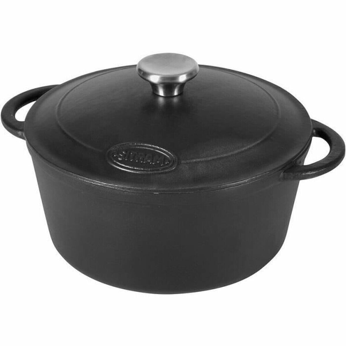 Saucepan Sitram Ø 24 x 12 cm Black 4 L Cast Iron