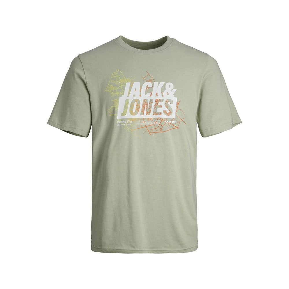 JACK & JONES 12257908 Map Summer Logo Short Sleeve T-Shirt