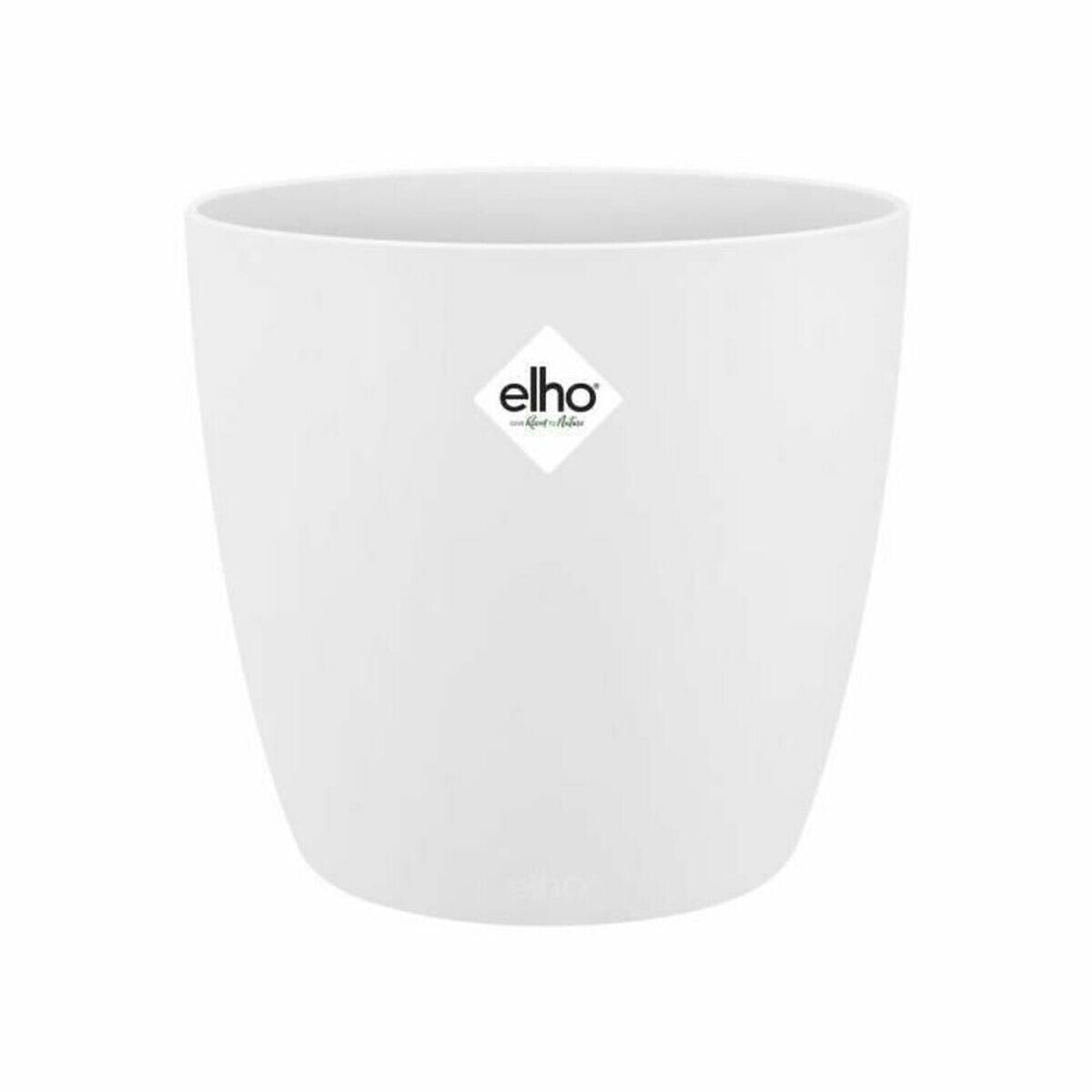 Plant pot Elho 5642723015000 White polypropylene Plastic Circular