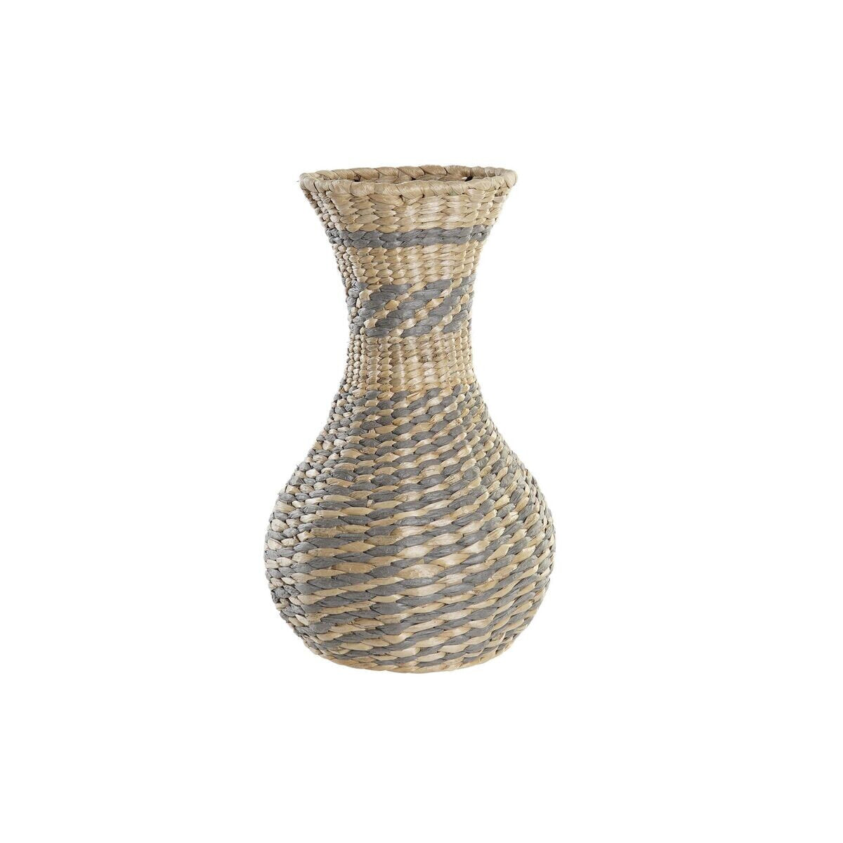 Vase DKD Home Decor Natural Grey 25 x 25 x 41 cm