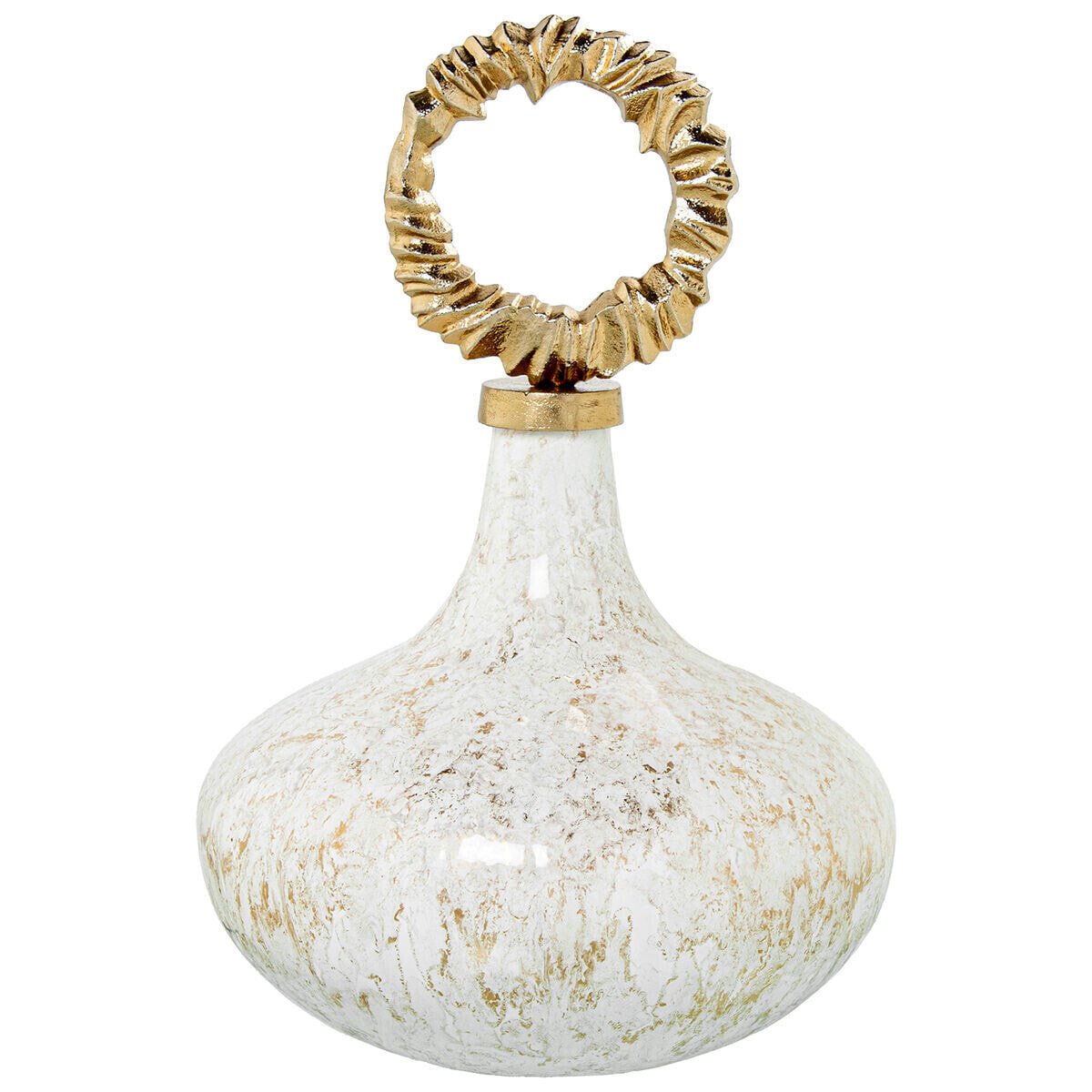 Vase Alexandra House Living Golden Crystal 32 x 45 cm