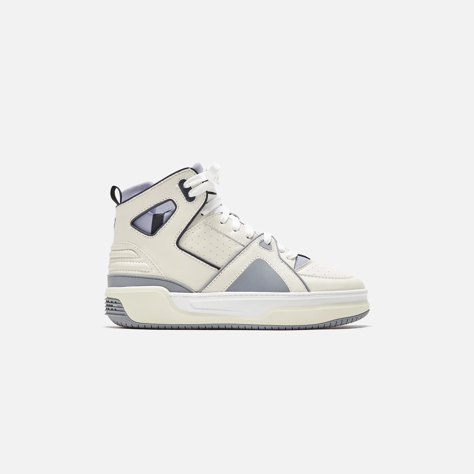 Just Don JD1 Basketball Courtside Hi - White / Grey / Black