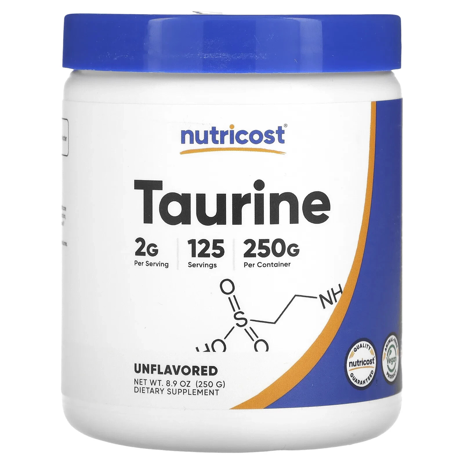 Taurine, Unflavored, 17.9 oz (500 g)