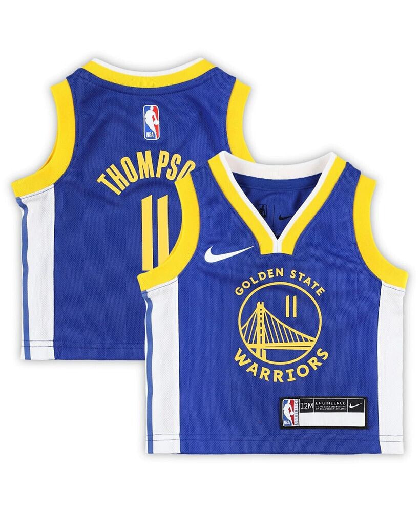Nike infant Boys and Girls Klay Thompson Blue Golden State Warriors Swingman Player Jersey - Icon Edition