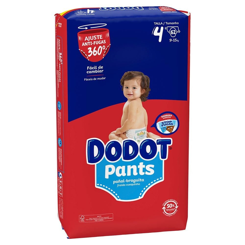 DODOT Diapers Pants Size 4 62 Units Dodot купить от 3754 рублей в