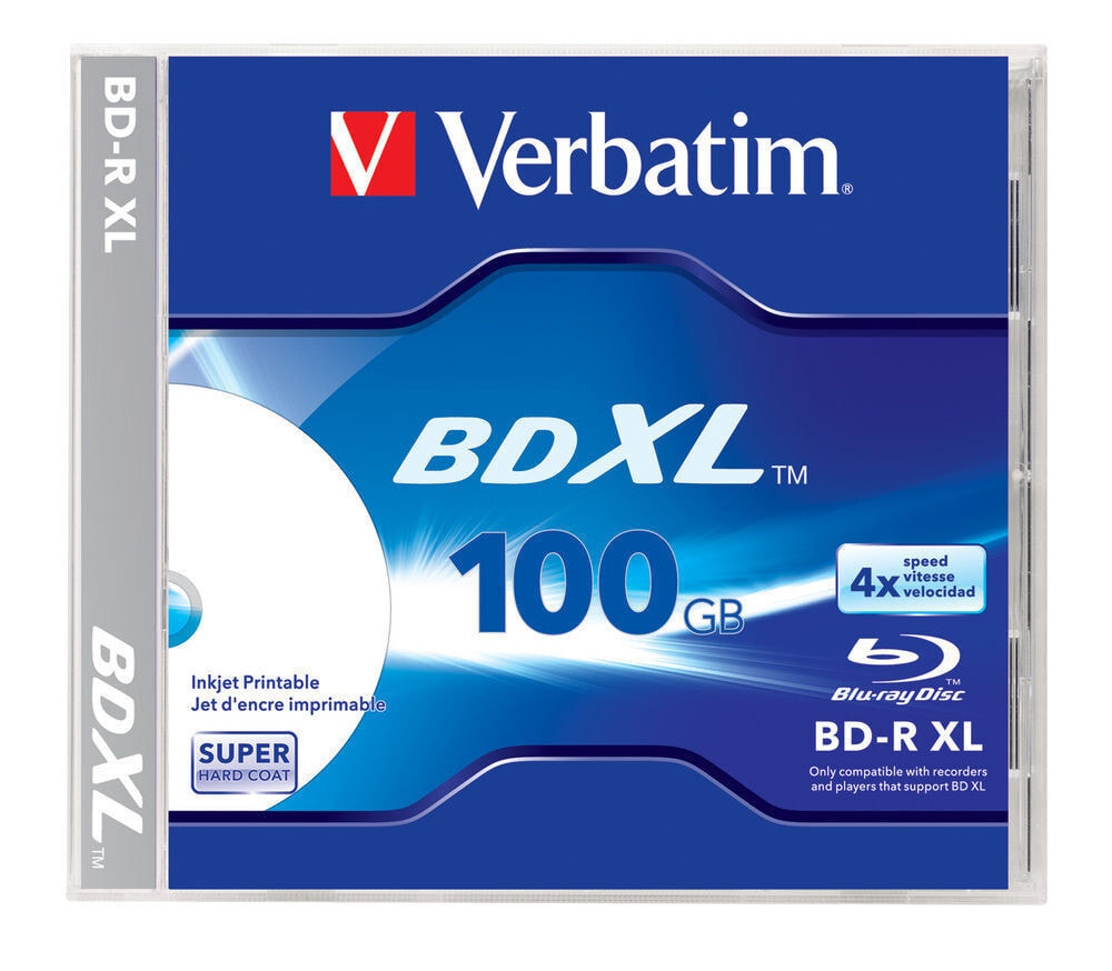 Диск BD-R  Verbatim  XL 100 GB 4x 1 шт 43790
