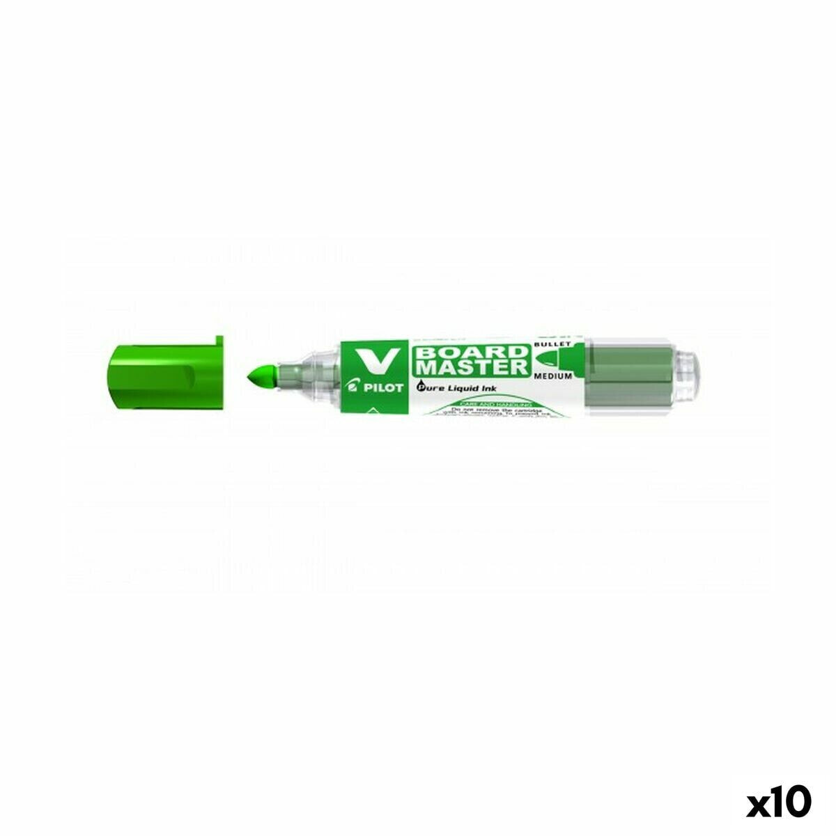 Marker pen/felt-tip pen Pilot V Board Master Whiteboard Rechargeable Green (10 Units)