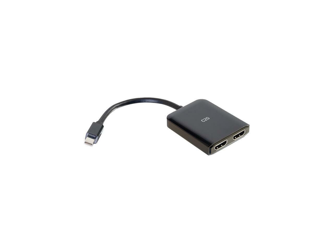 C2G 54292 видео кабель адаптер Mini DisplayPort 2 x HDMI + USB Micro-B Черный