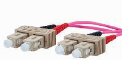 METZ CONNECT 151S1EOEO10E волоконно-оптический кабель 1 m OM4 2x SC Розовый