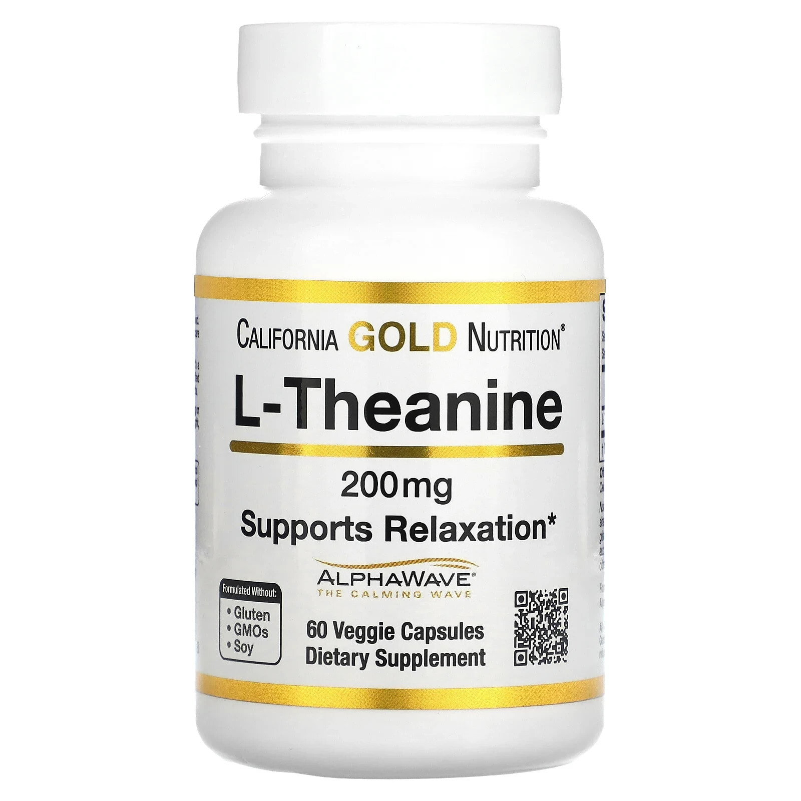 L-Theanine, Featuring AlphaWave, 100 mg, 30 Veggie Capsules