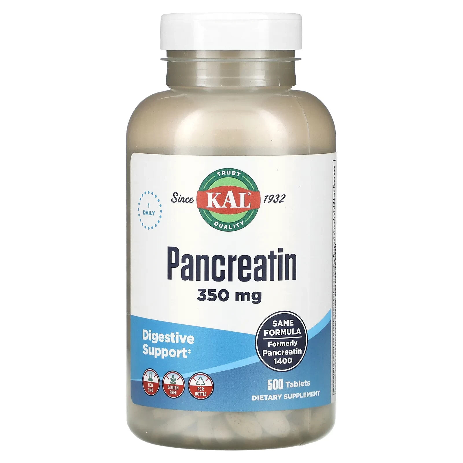 Pancreatin, 350 mg, 100 Tablets