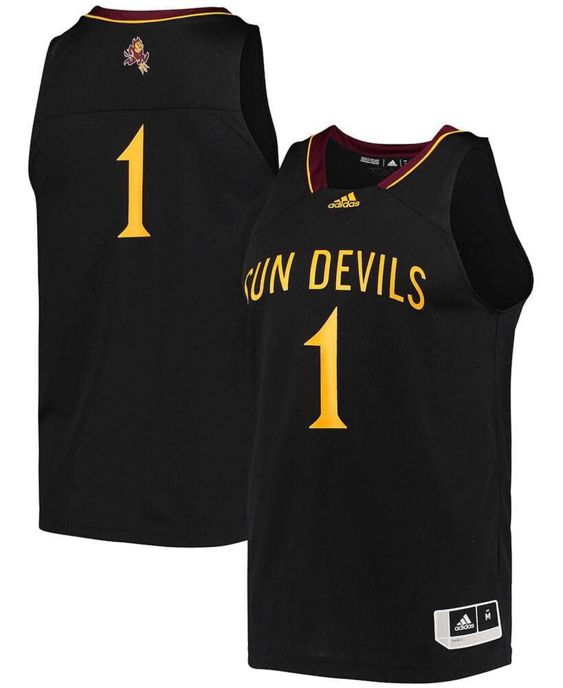 adidas men's #1 Black Arizona State Sun Devils Reverse Retro Jersey