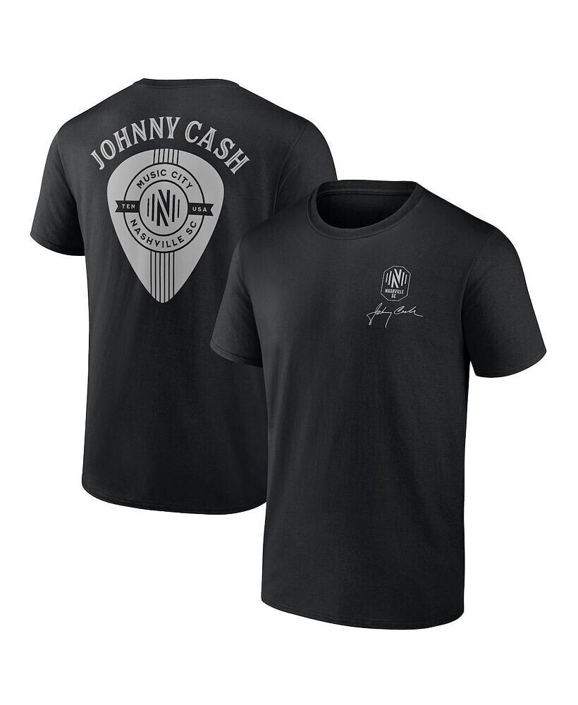 Men's Branded Black Nashville SC Johnny Cash Music City T-shirt