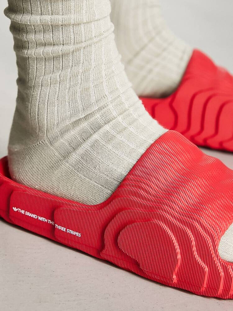 Adidas adilette red sale