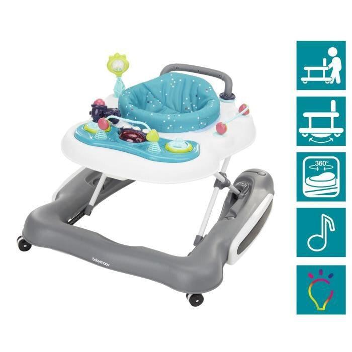 BabyMoov 5-in-1 progressive baby walker and push toy ходунки Синий, Серый, Белый A040008