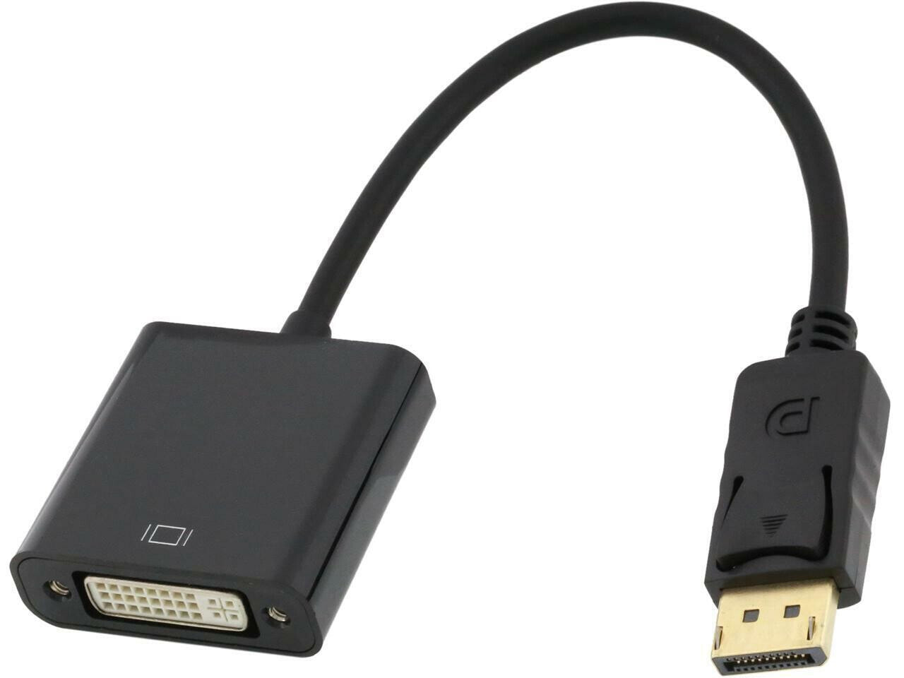 Kaybles 20AD-DPDVI-MF DisplayPort to DVI Converter Cable with Latch, DisplayPort