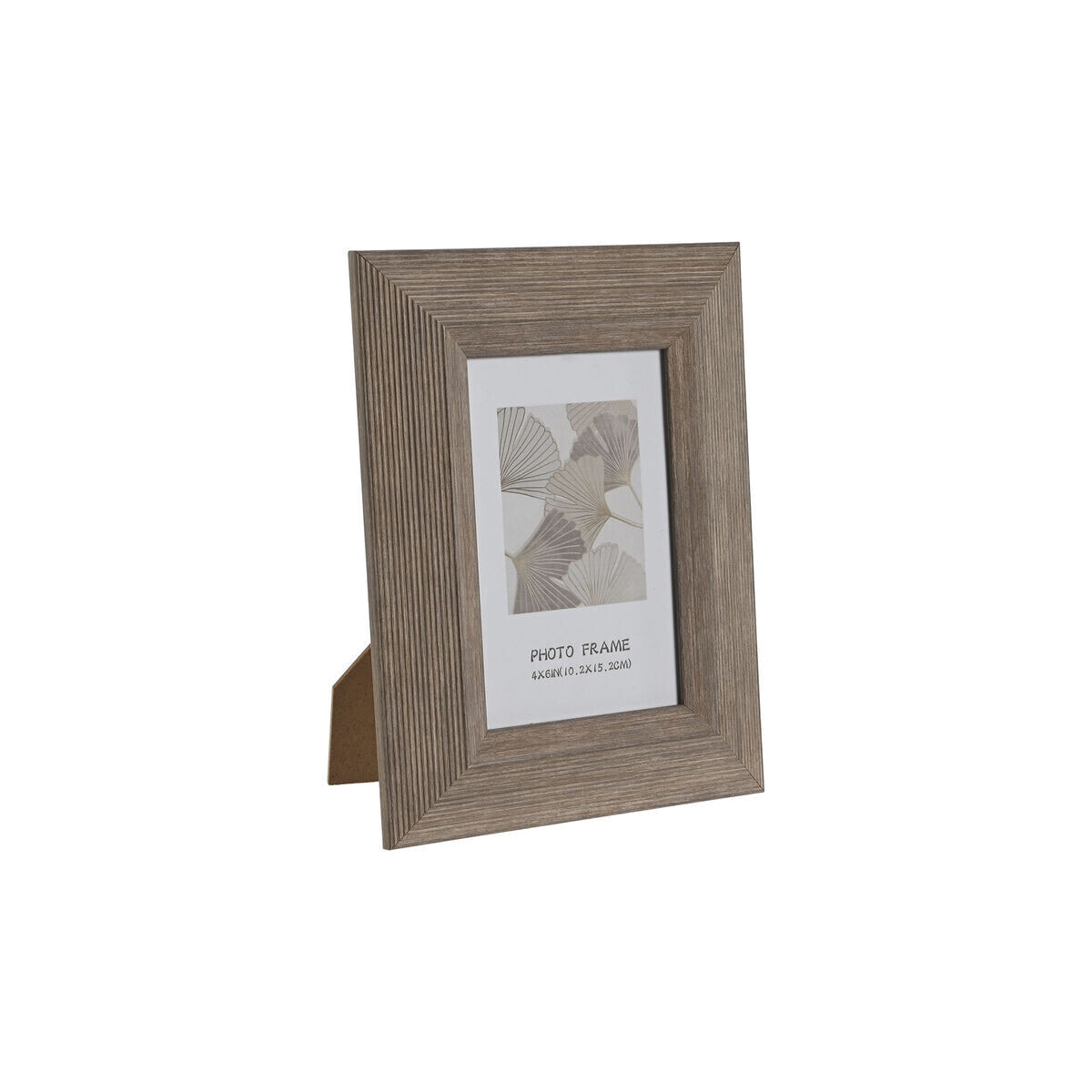 Photo frame Home ESPRIT Natural Aluminium Crystal polystyrene 16,4 x 1,8 x 21,4 cm