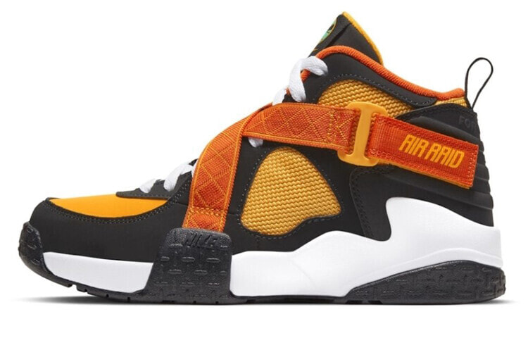 Nike Air Raid raygun 轻便 中帮 复古篮球鞋 男款 黑橙黄 / Кроссовки Nike Air Raid Raygun Vintage Basketball Shoes