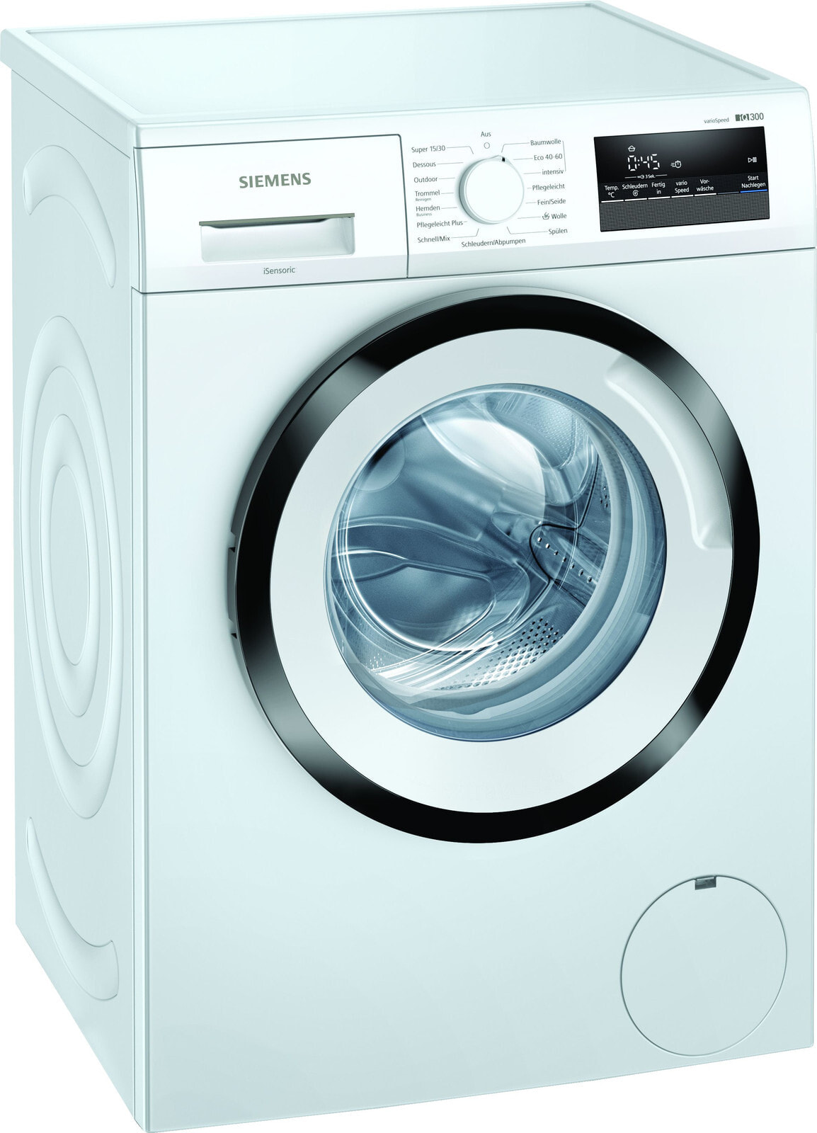 Siemens iQ300 WM14N122 стиральная машина Отдельностоящий Фронтальная  загрузка Белый 7 kg 1400 RPM A+++ цвет белый — купить недорого с доставкой,  341804