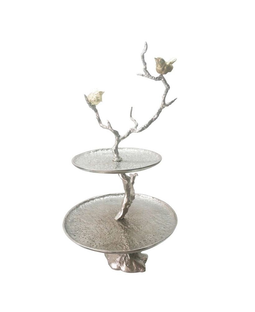 AB Home iron Branch 2-Tiered Tray