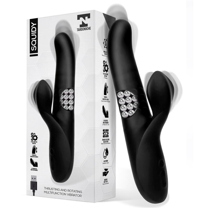 Вибратор TARDENOCHE Squidy Vibe with Thrusting  Movement and Rotating Beads USB Silicone