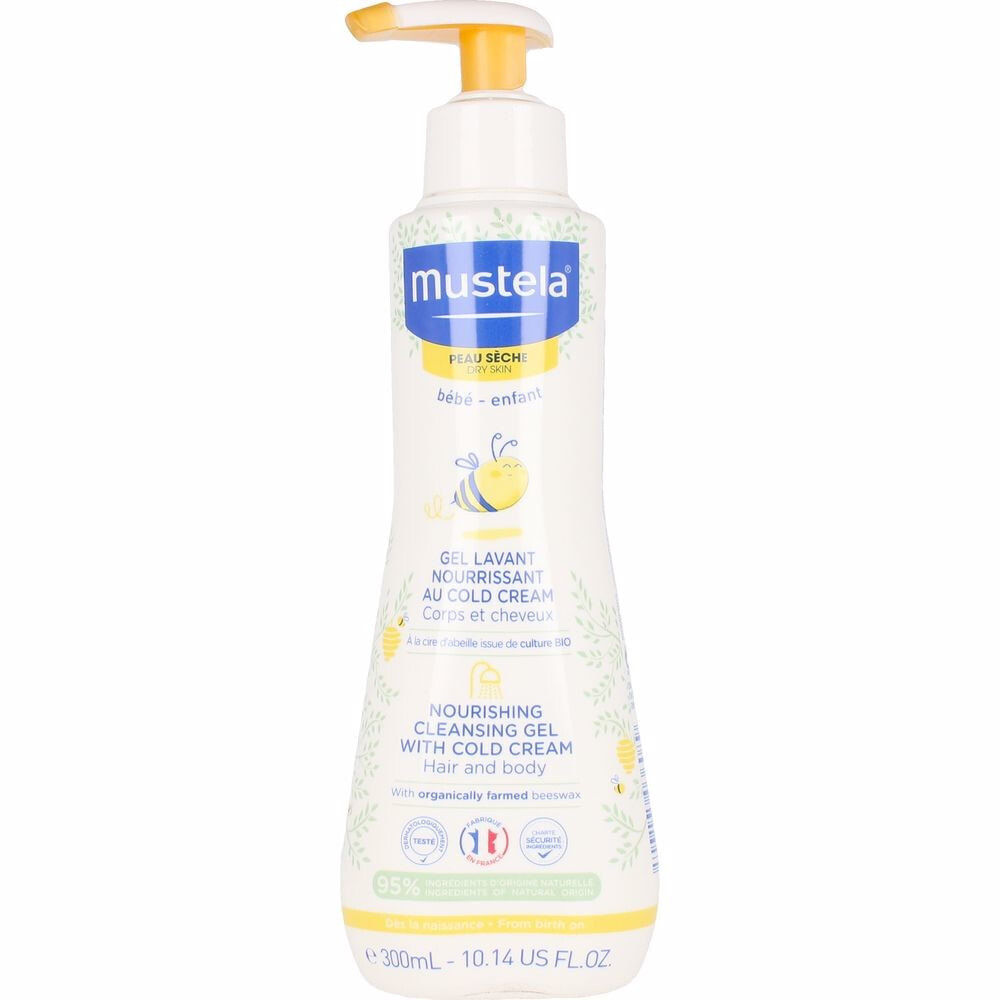 Mustela Bebe Nourishing Washing Gel With Cold Cream Питательный гель для купания новорожденных с охлаждающим действием  300 мл