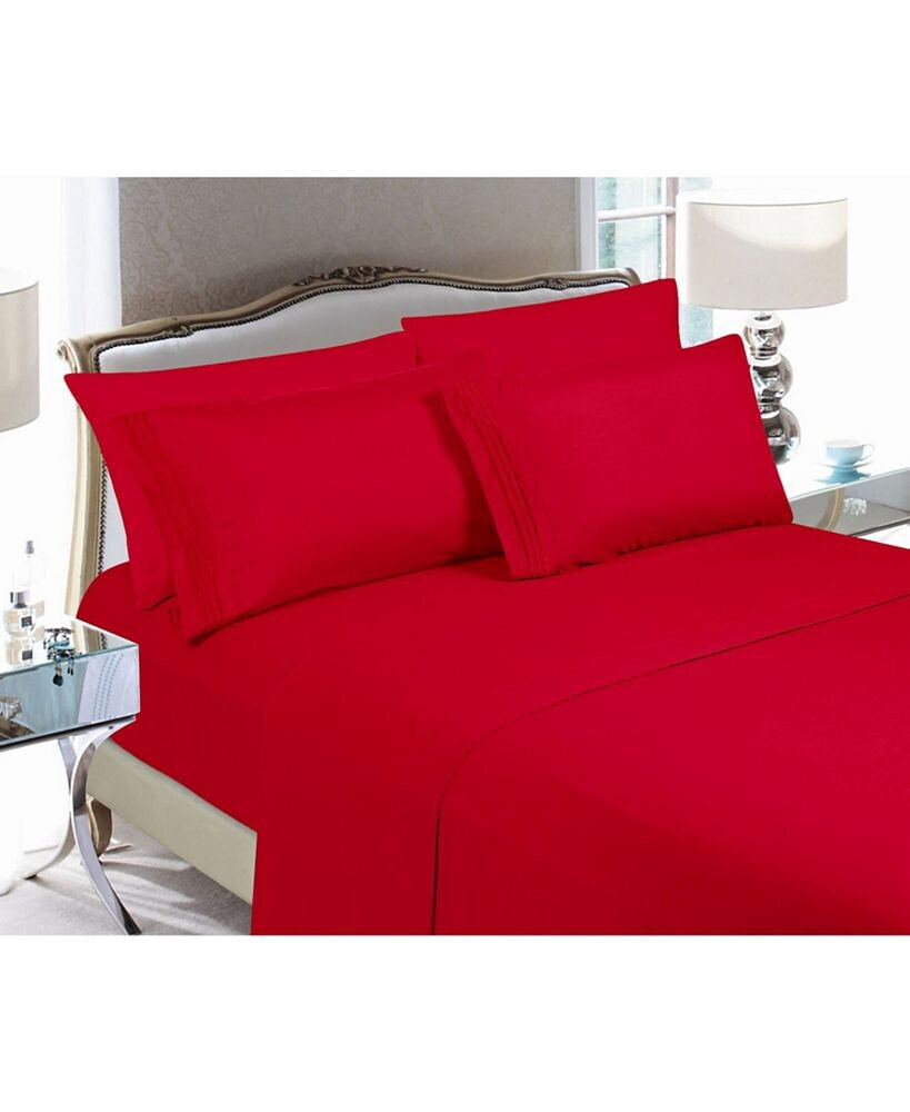 Elegant Comfort 4-Piece Luxury Soft Solid Bed Sheet Set Twin/Twin XL