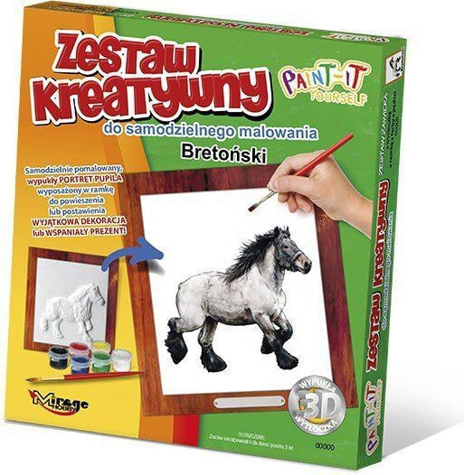 Раскраска для рисования Mirage Zestaw Kreatywny Do Malowania Koń Bretoński