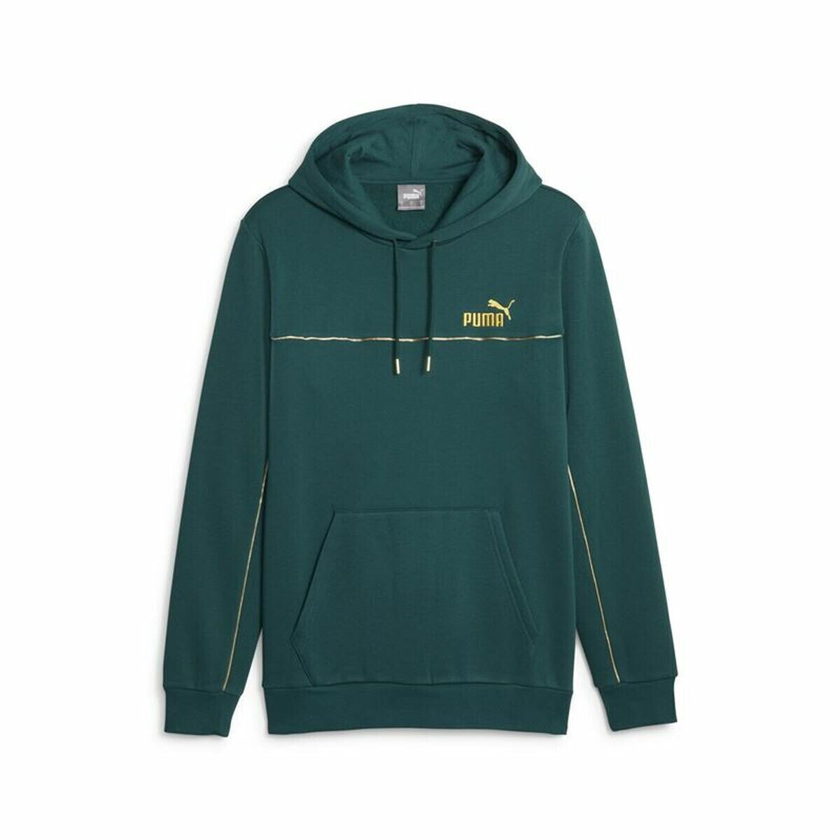 Men’s Hoodie Puma Ess+ Minimal Gold Green