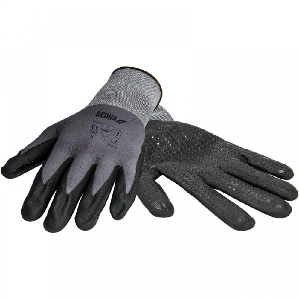 Dedra Nitrile protective gloves, speckled size 10 (BH1006R10)