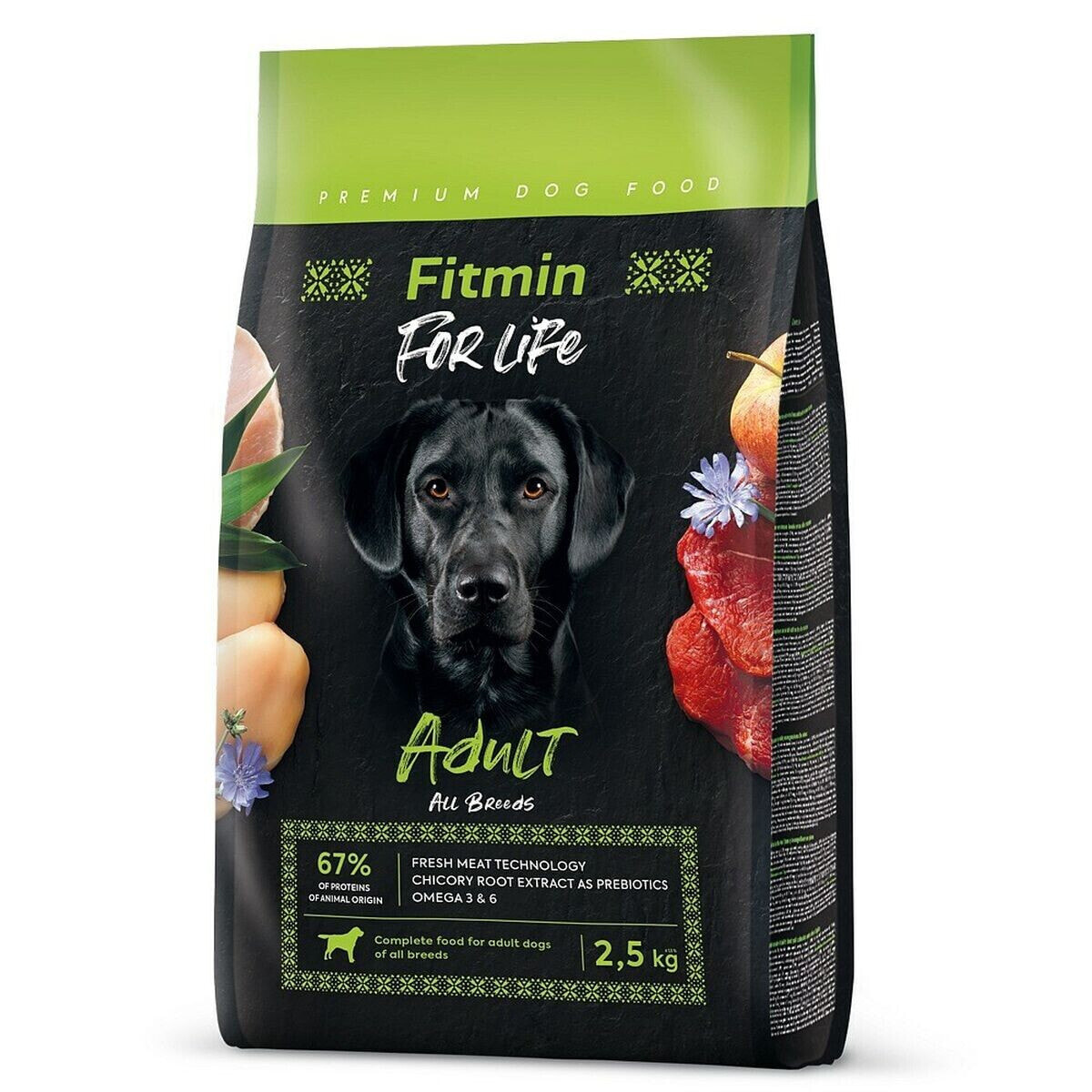 Фураж Fitmin For Life Для взрослых Телятина птицы Хряк 2,5 kg