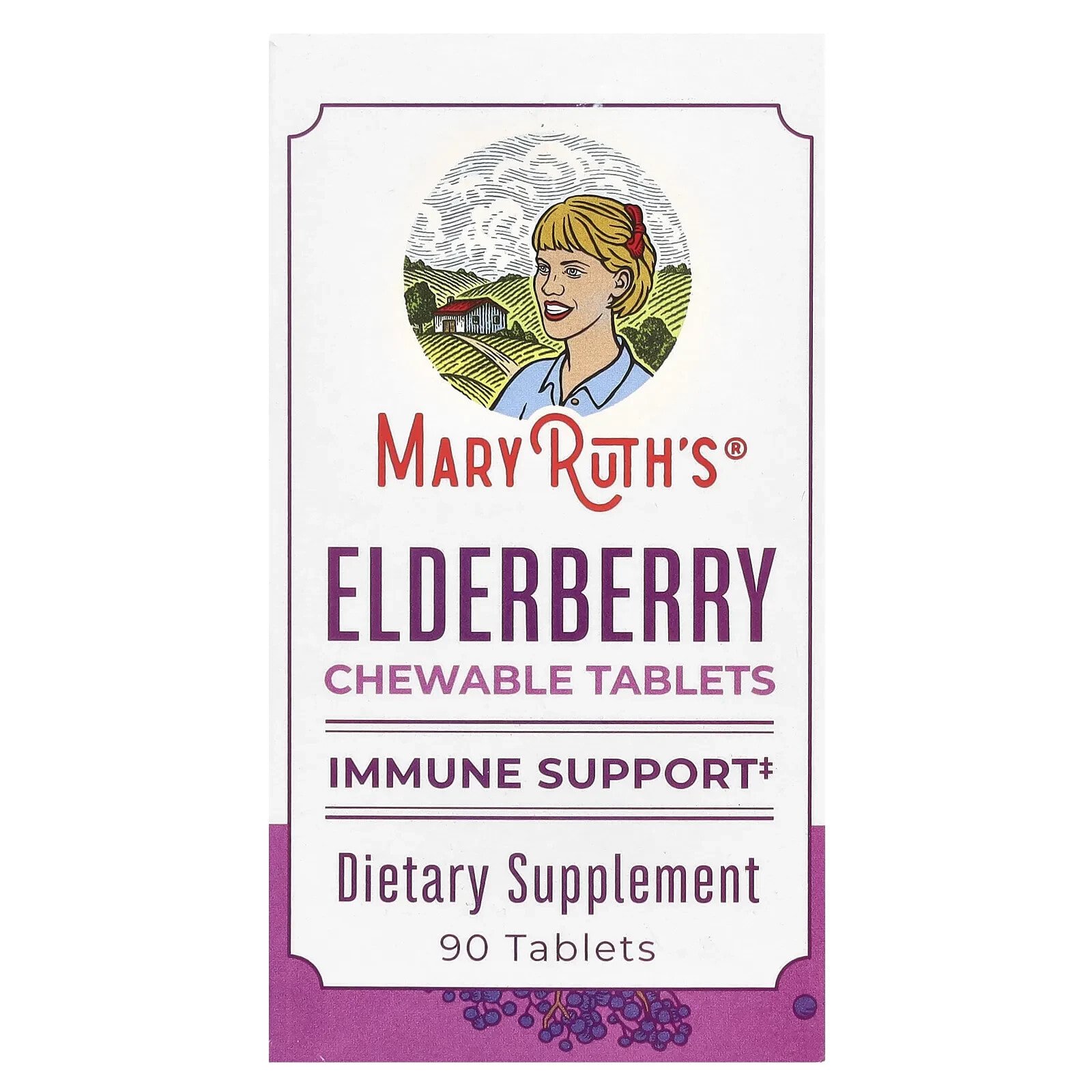 Elderberry Chewable Tablets, 90 Tablets