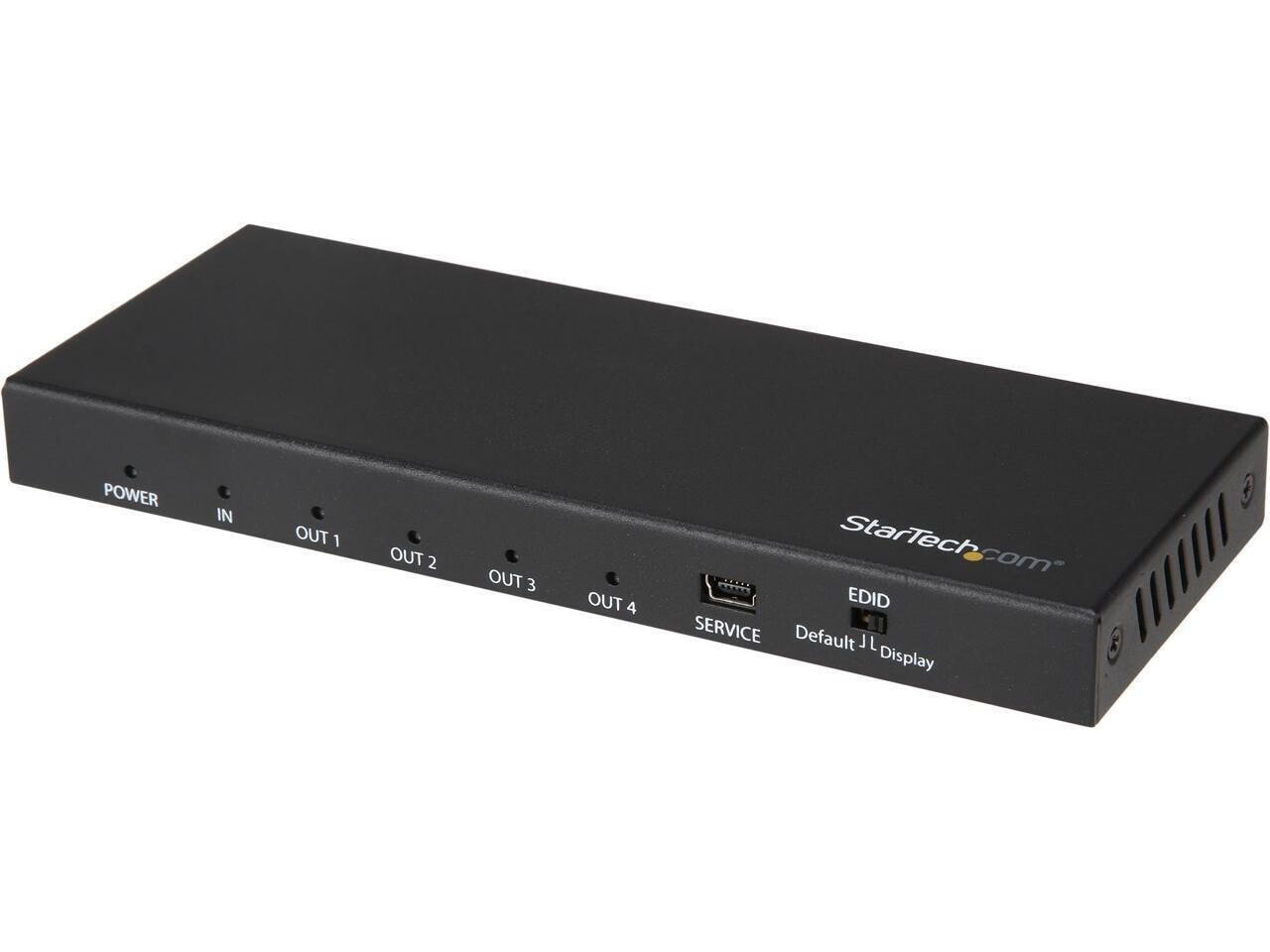 StarTech.com ST124HD202 HDMI Splitter - 4-Port - 4K 60Hz - HDMI Splitter 1 In 4