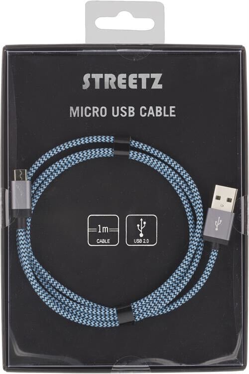 Deltaco Streetz Micro-117 - USB-kabel - Micro