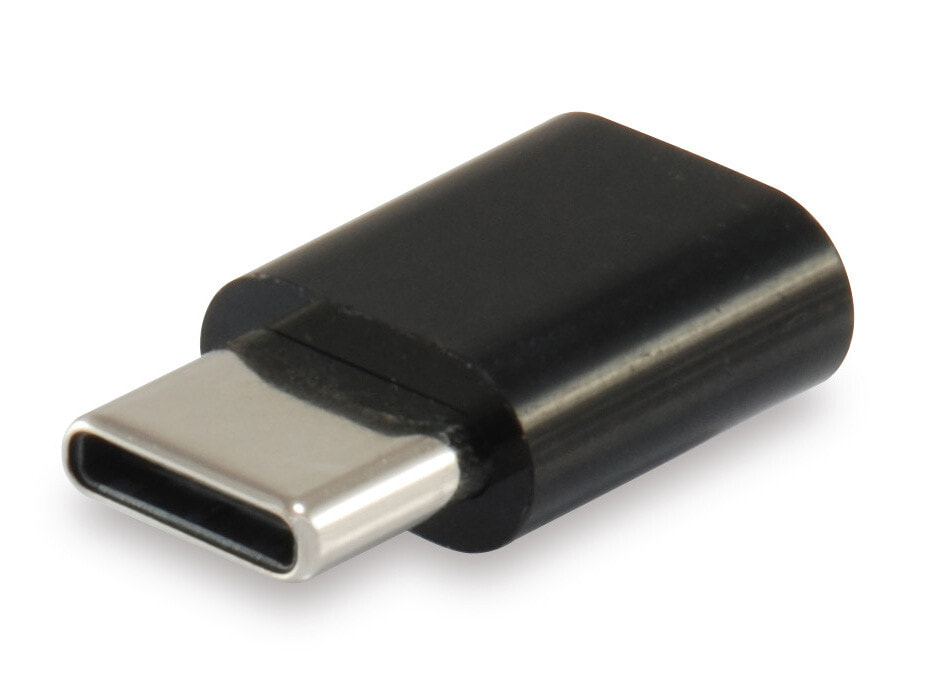 Equip 133472 кабельный разъем/переходник USB C Micro USB B Черный