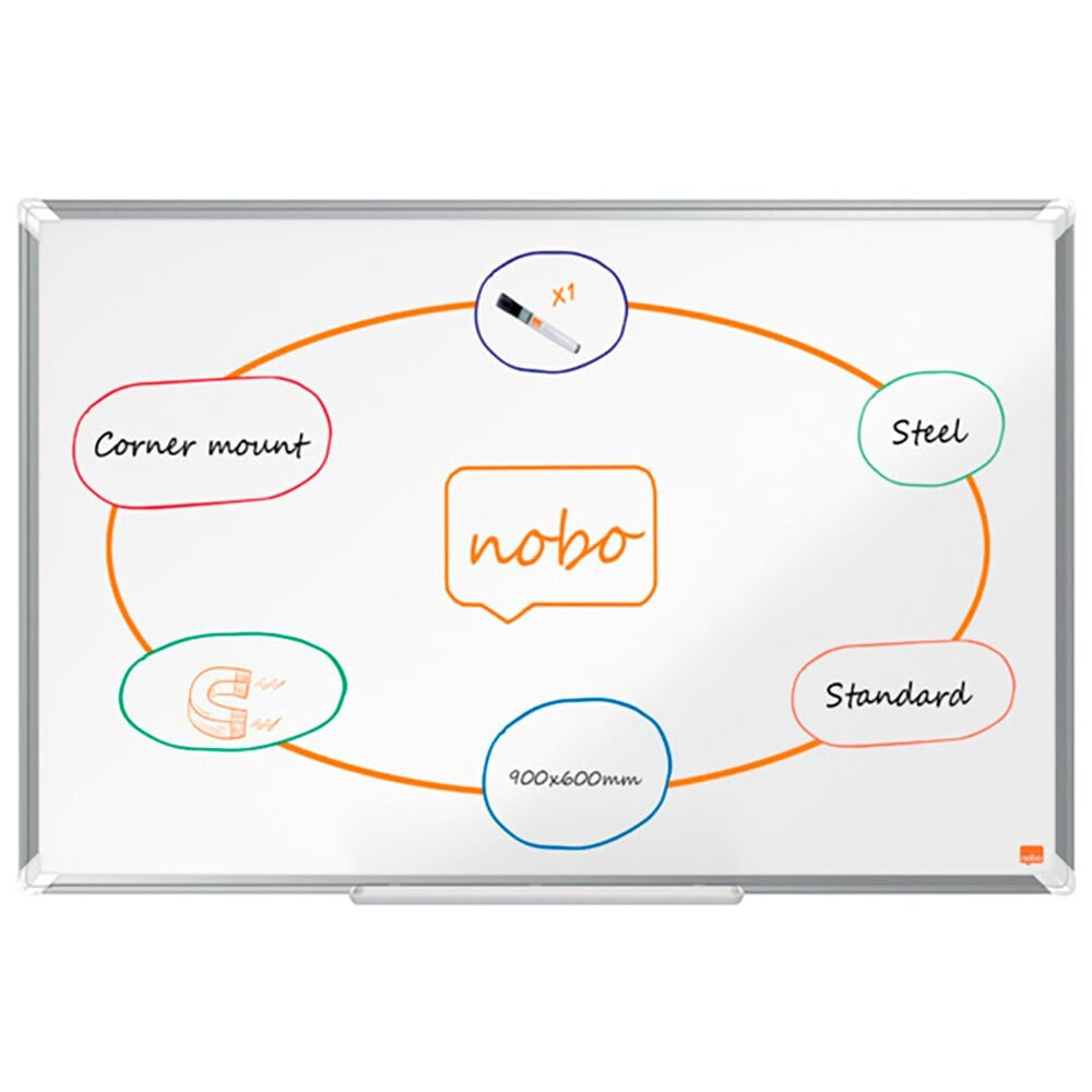 NOBO Premium Plus Lacquered Steel 900X600 mm Board