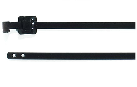 Hellermann Tyton MLT16SSC5 стяжка для кабелей Разъемная кабельная стяжка Полиэстер, Нержавеющая сталь Черный 100 шт 111-91161