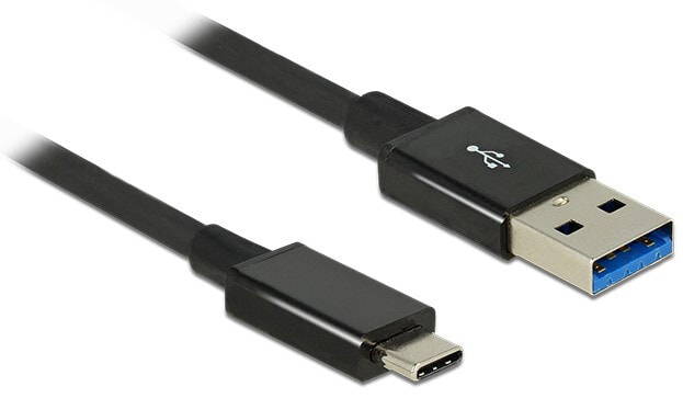 DeLOCK 1m USB 3.1 Gen 2 Type-C/Type-A USB кабель 3.2 Gen 2 (3.1 Gen 2) USB A USB C Черный 83983