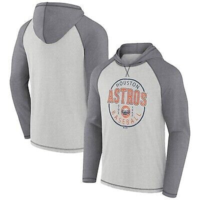 MLB Houston Astros Men's Lightweight Bi-Blend Hooded Sweatshirt