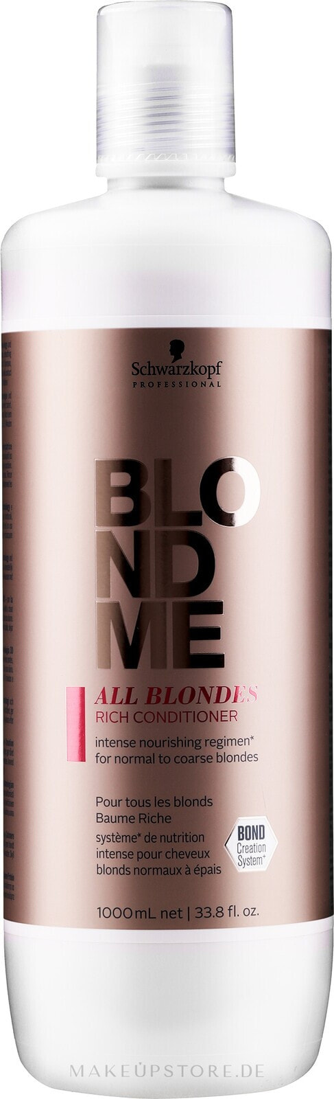 Reichhaltiger regenerierender Conditioner für blonde Haare bei allen Haartypen - Schwarzkopf Professional Blondme All Blondes Rich Conditioner