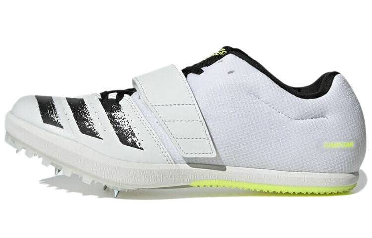 adidas Jumpstar Spikes 耐磨防滑减震 低帮 跑步鞋 男女同款 白黑 / Кроссовки Adidas Jumpstar Spikes FY0368