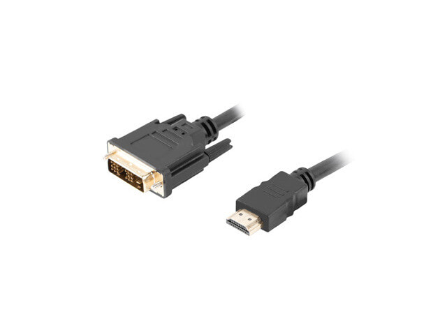 Lanberg CA-HDDV-10CC-0030-BK - 3 m - HDMI Type A (Standard) - DVI-D - Male - Male - Straight