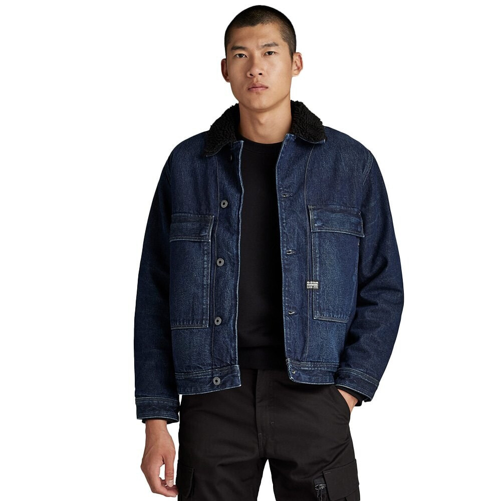 G-STAR Utility Flap Pocket Sherpa Denim Jacket