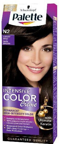 Краска для волос Schwarzkopf Palette Intensive Color Creme Krem koloryzujący nr N2-ciemny brąz