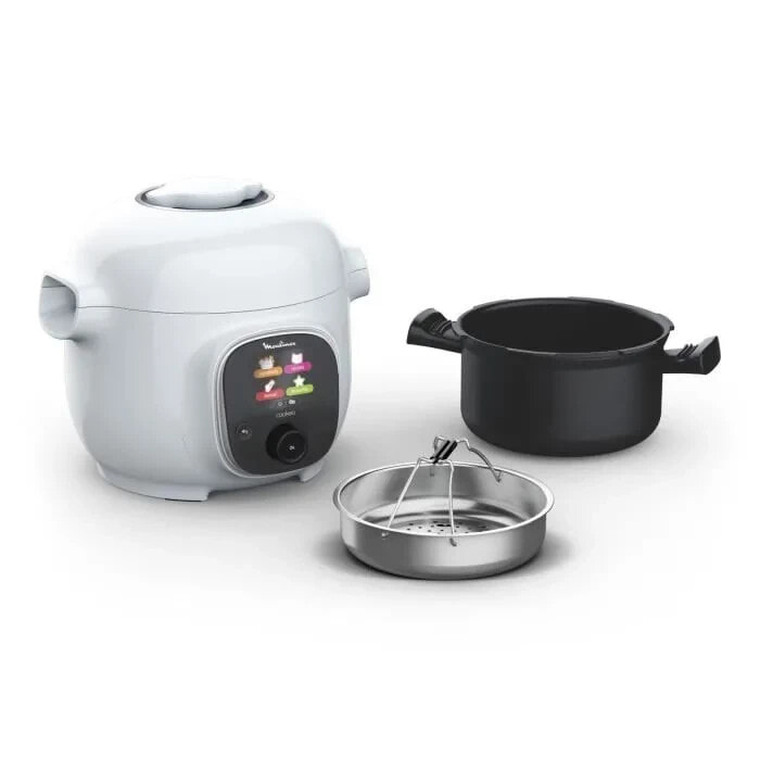 MOULINEX Cookeo Mini Hochdruck-Smart-Multikocher, 3 l, 150 integrierte Rezepte, intuitive, dedizierte Anwendung CE880410