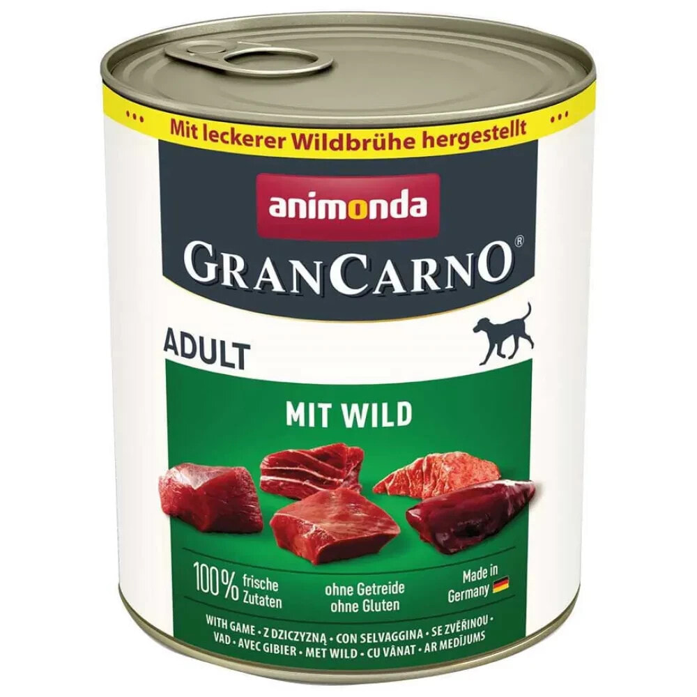 ANIMONDA GranCarno Adult Game wet food for dog 800g