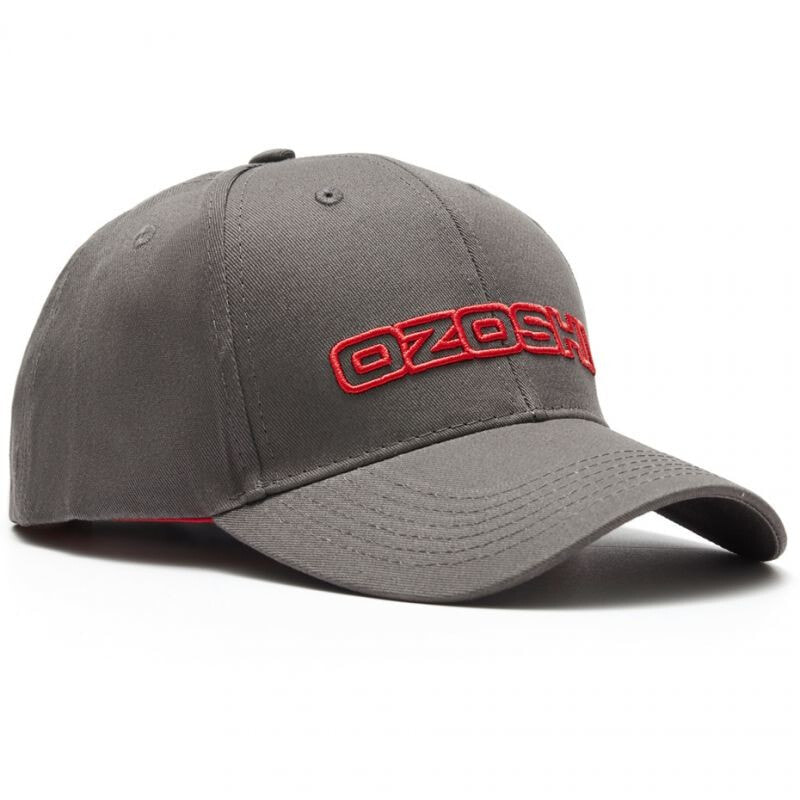 Мужская бейсболка серая с логотипом Ozoshi Shichiro O20CP001 baseball cap