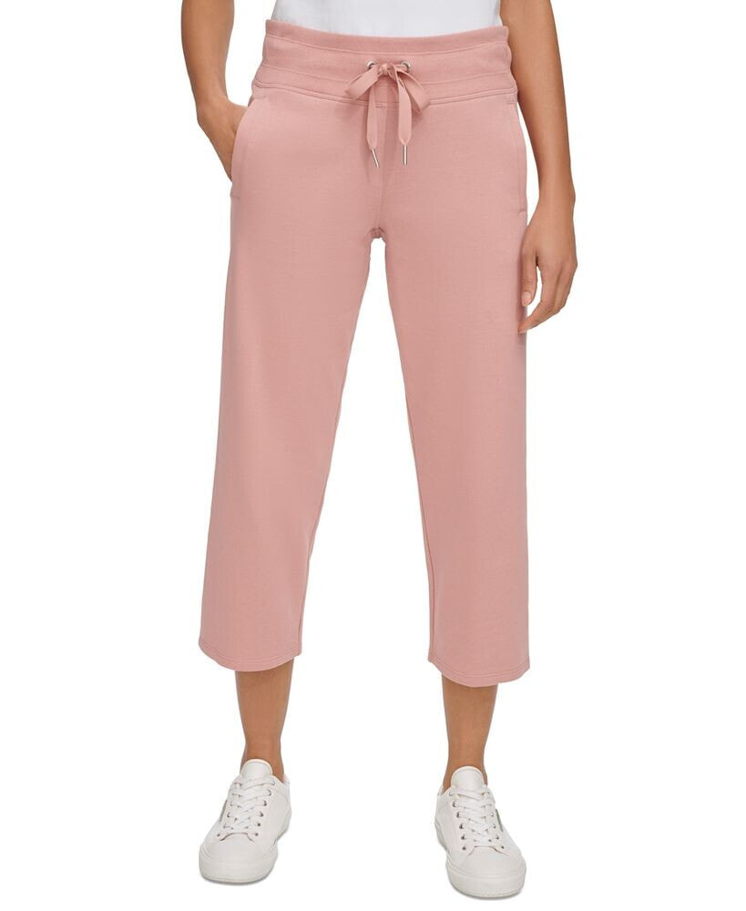 Calvin Klein women's Cropped Drawstring-Waist Pants